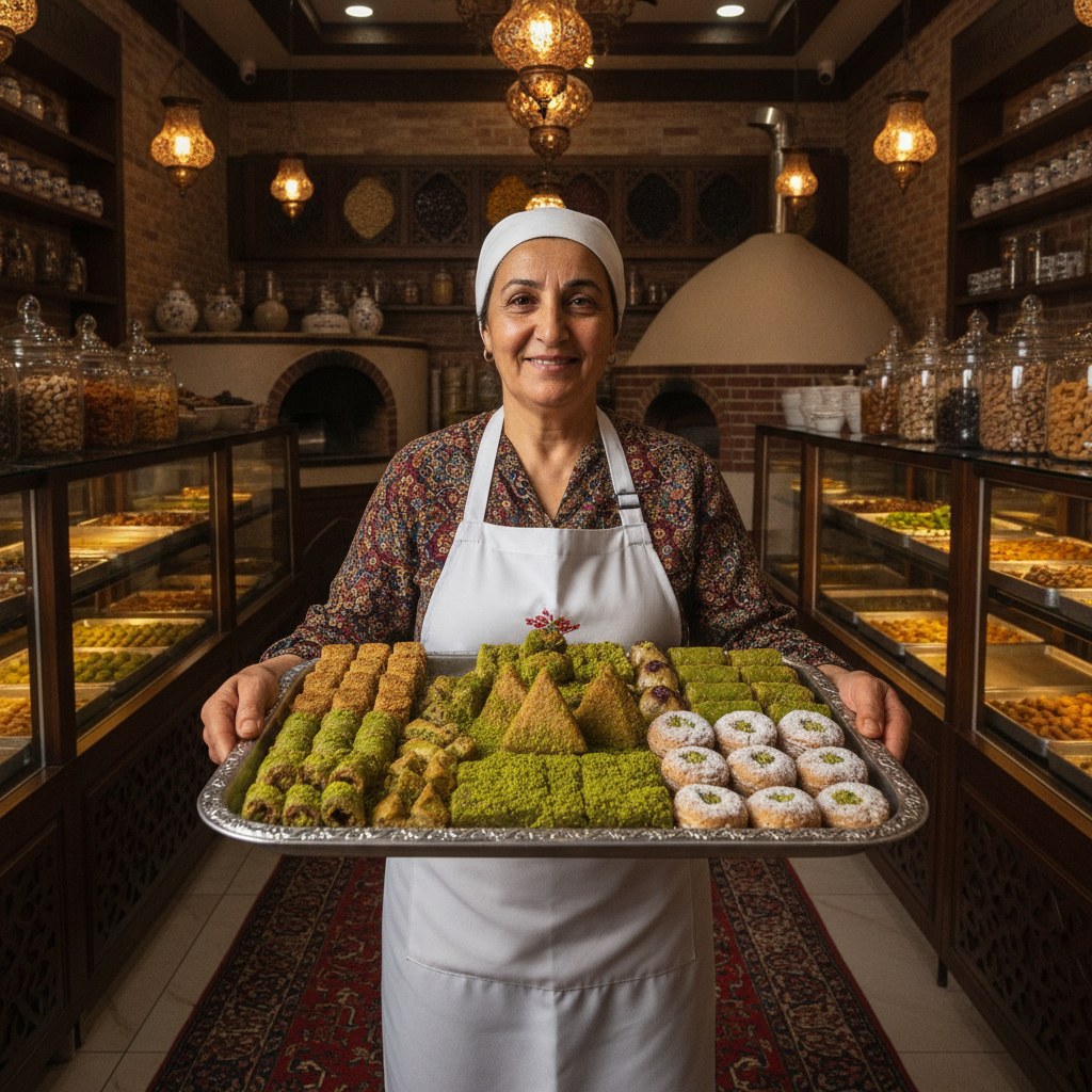 Tatlı ustası Nurgül Uğurlu portresi